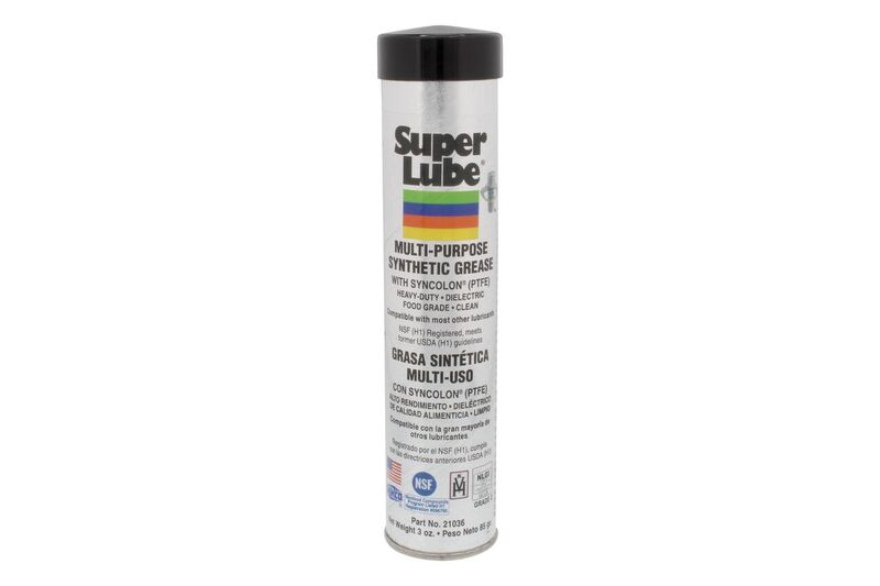 Super Lube Synthetic Grease With PTFE Teflon 21036 3oz Cartridge